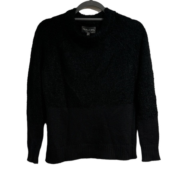 Michael Stars sweater black super soft mixed yarn wool‎ mohair cotton blend xs - Picture 1 of 5